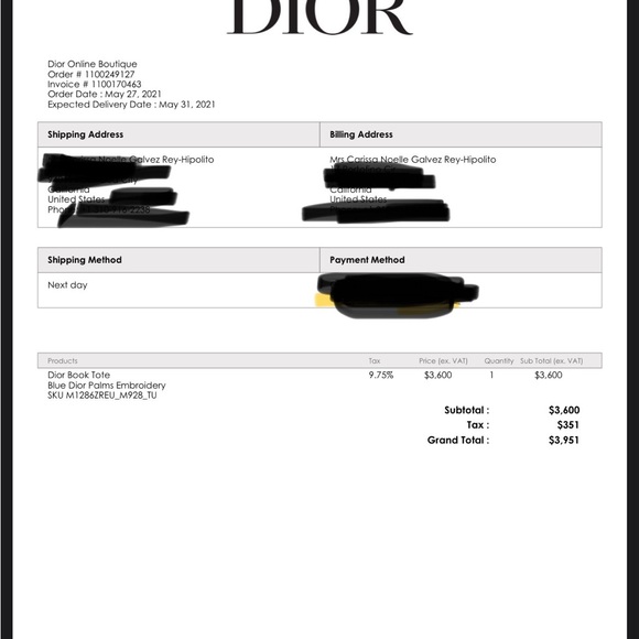 Christian Dior Large Book Tote - Picture 4 of 4